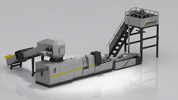 Cutter compactor plastic recycling machine