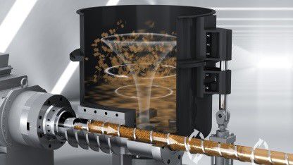 plastic recycling machine process