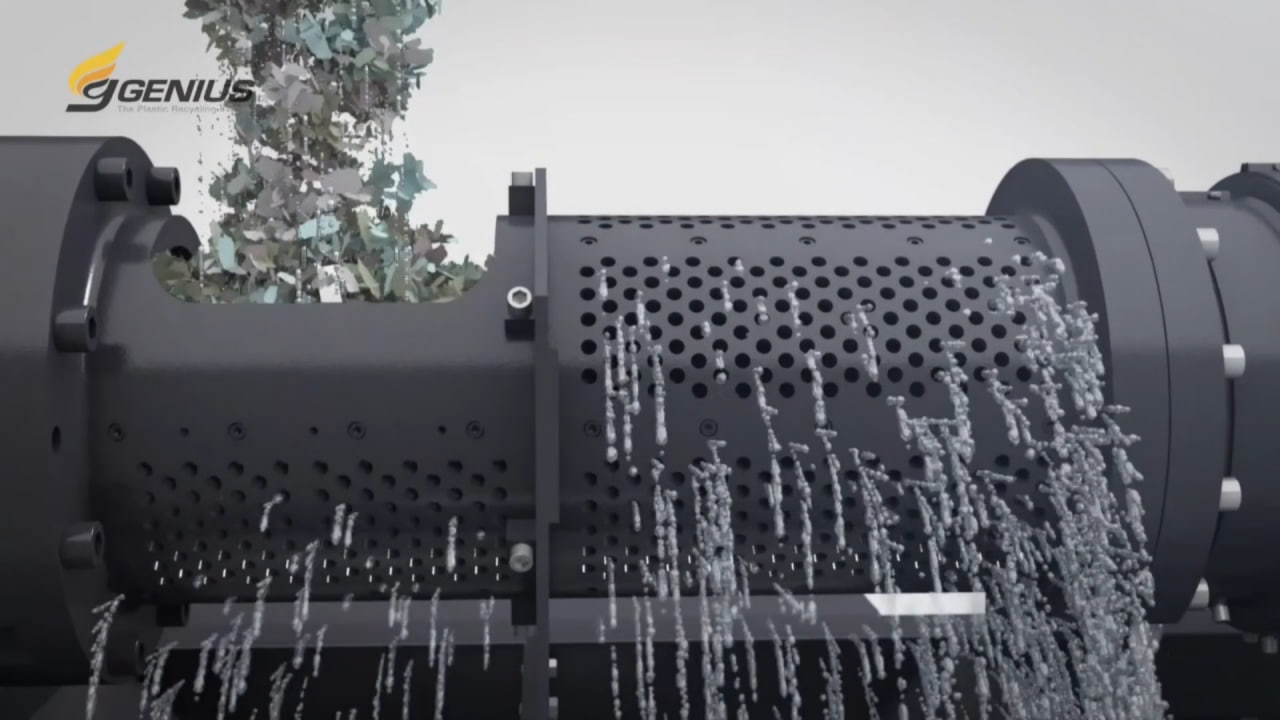 Genius Machinery’s squeeze-dry pelletizing line