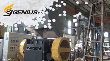 CRUSHER CY-640 running with PVC hard water pipes｜PVC Shredder Operation